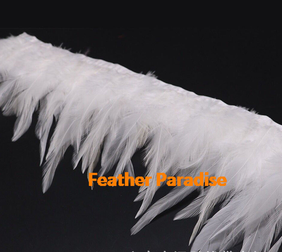 Rooster Saddle Feather Fringe | 10 Yard FeatherParadise.com
