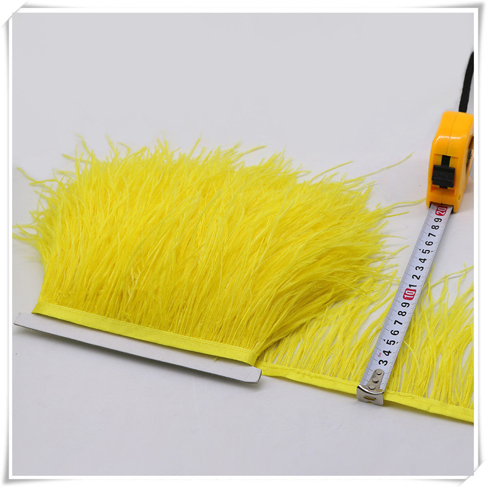 10 Yard 4-6 Inches Ostrich Feather Fringe