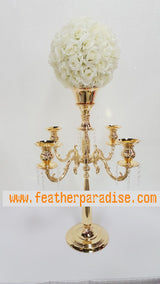 30 Inch 5-Arm Candelabra Wedding Centerpiece & Floral Stand | 1 Piece