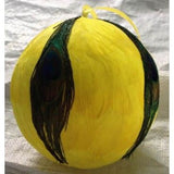 6 Inch Peacock Feather Ball Ornament | 1 Piece FeatherParadise.com