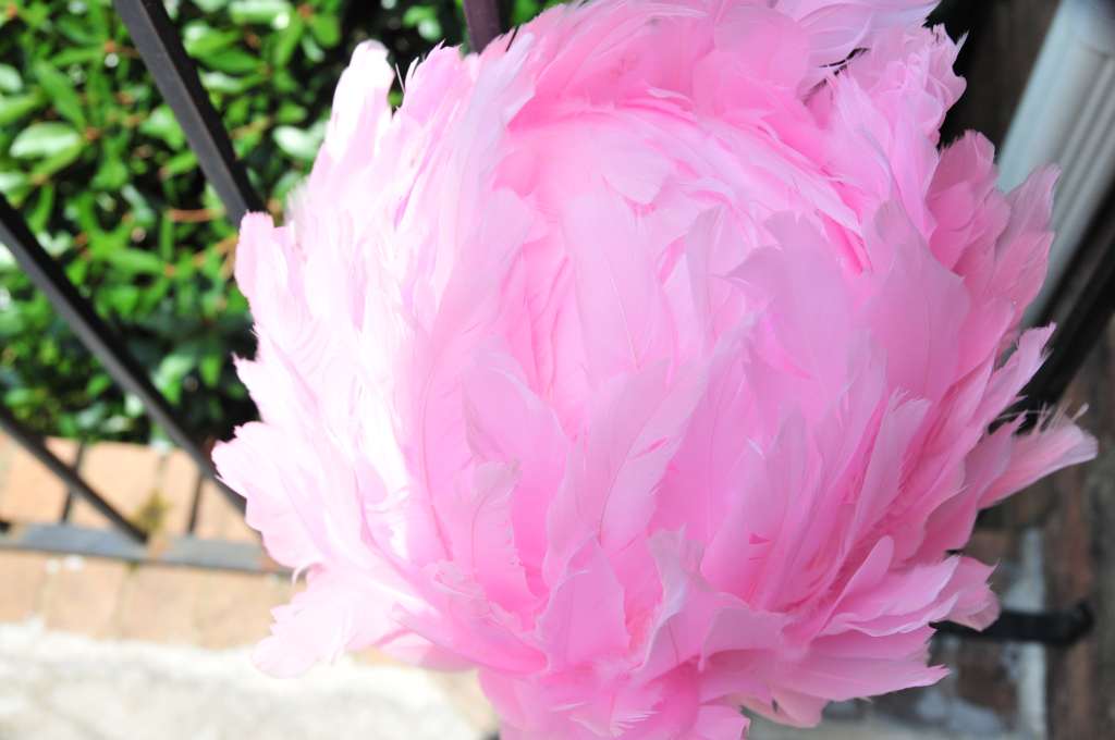 14 Inch Decorative Goose Feather Ball – Event Decor | 1 Piece FeatherParadise.com