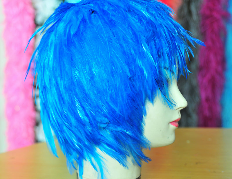 Handmade Hackle Feather Wig 1 Piece
