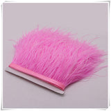 2 Yards 6-8" Stripped Feather Fringe FeatherParadise.com
