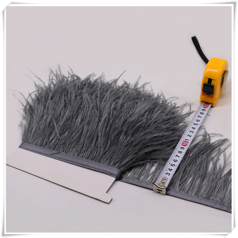 10 Yard 4-6 Inches Ostrich Feather Fringe