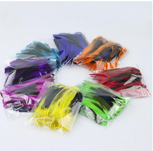 100 Pieces Dyed Duck Coque Feathers for Crafts & Decor FeatherParadise.com