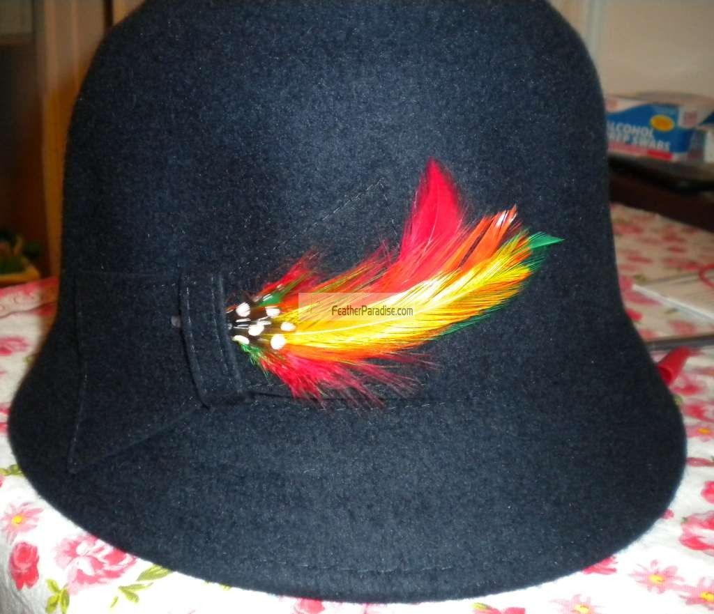 Feather Flower Hat Pin & Corsage Clip | 1 Piece