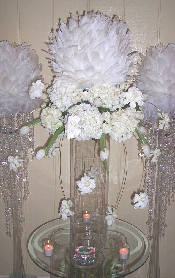 14 Inch Decorative Goose Feather Ball – Event Decor | 1 Piece FeatherParadise.com