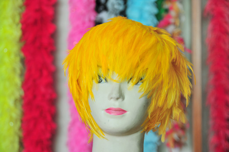 Handmade Hackle Feather Wig 1 Piece