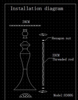 Metal Centerpiece Stand for Cakes & Floral Decor with Crystal Garlands | 1 Piece