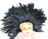 Feather Headdress with Removable Mask 1 Piece
