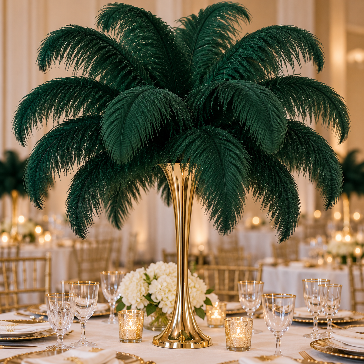22-24 Inch Ostrich Feathers | 12 Pieces