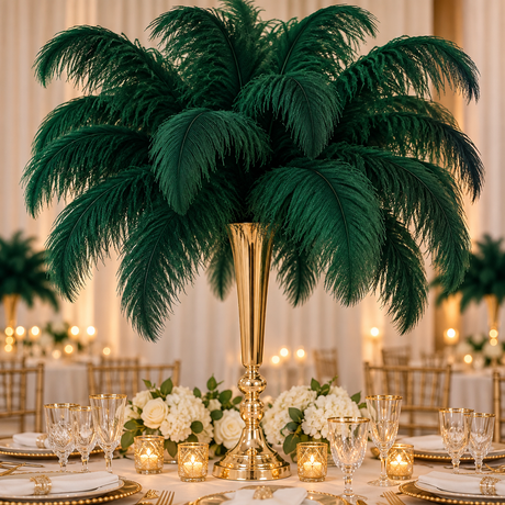 22-24 Inch Ostrich Feathers | 12 Pieces