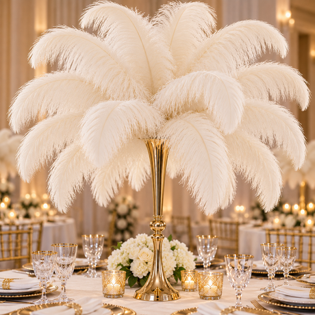 22-24 Inch Ostrich Feathers | 12 Pieces