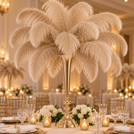 22-24 Inch Ostrich Feathers | 12 Pieces