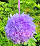 12 Inch Feather Pom Pom Kissing Ball – Wedding & Event Decor | 1 Piece