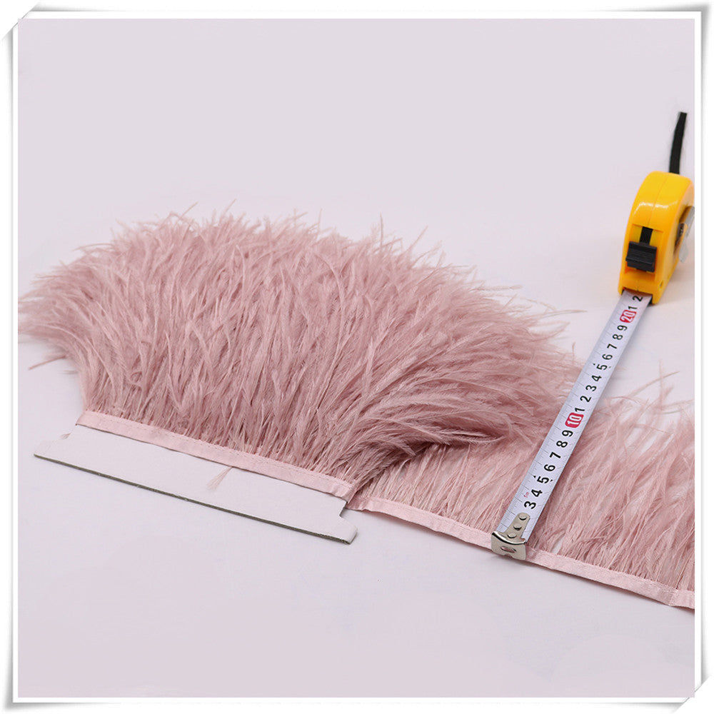 10 Yard 4-6 Inches Ostrich Feather Fringe