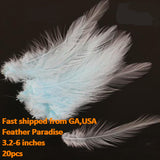 Buy Dyed Loose Rooster Hackle Feathers – 20pcs per Bag (3.3–6")