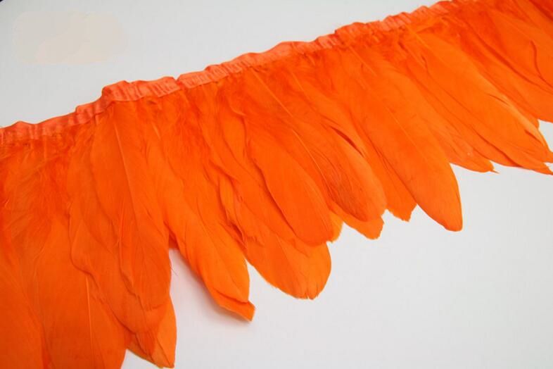 Parried Goose Feather Fringe for Sewing & Crafts | 2 Yards