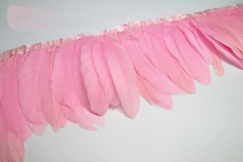 Parried Goose Feather Fringe for Sewing & Crafts | 2 Yards
