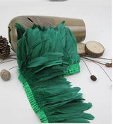 Parried Goose Feather Fringe for Sewing & Crafts | 2 Yards