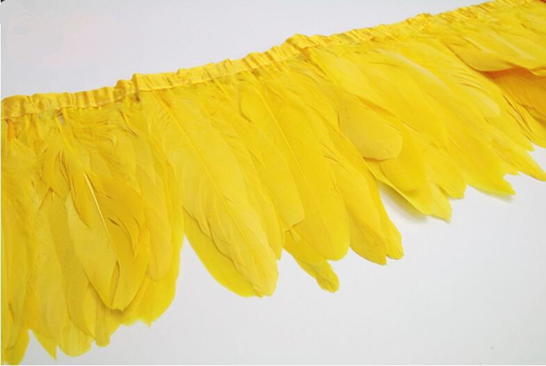 Parried Goose Feather Fringe for Sewing & Crafts | 2 Yards