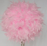 12 Inch Feather Pom Pom Kissing Ball – Wedding & Event Decor | 1 Piece