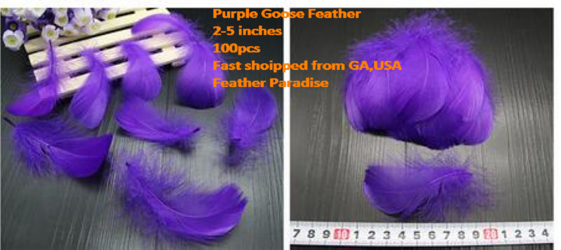 Buy 100pcs Goose Nagorie Loose Feather Fillers – 3.3–6" Feather Confetti for Crafts, DIY Projects, Fly Tying & Decorations FeatherParadise.com