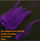 Buy Dyed Loose Rooster Hackle Feathers – 20pcs per Bag (3.3–6")
