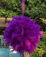 12 Inch Feather Pom Pom Kissing Ball – Wedding & Event Decor | 1 Piece
