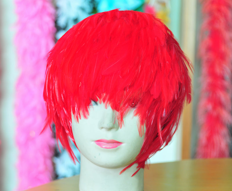 Handmade Hackle Feather Wig 1 Piece