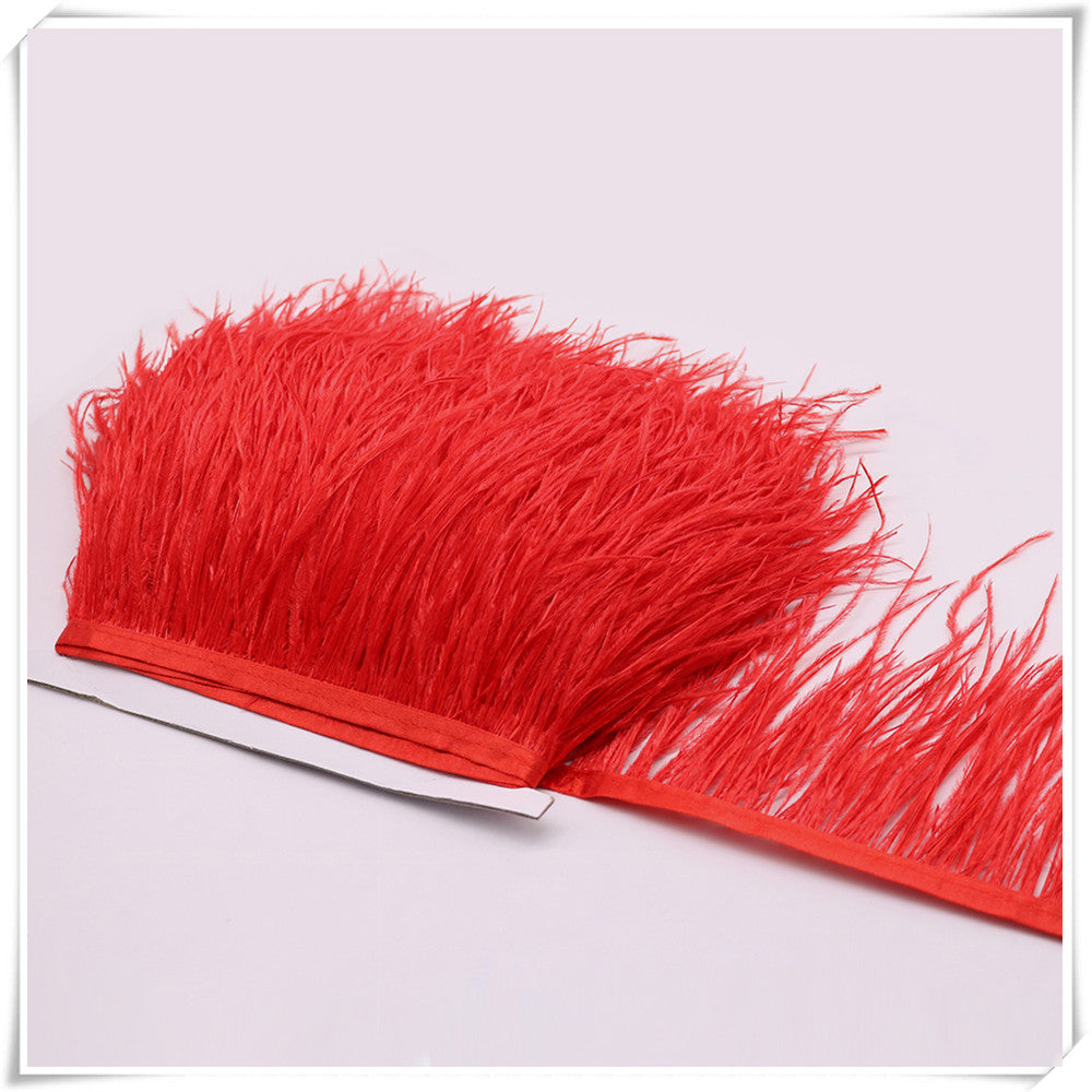 10 Yard 4-6 Inches Ostrich Feather Fringe