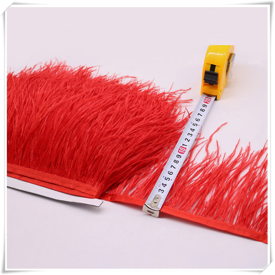 10 Yard 4-6 Inches Ostrich Feather Fringe
