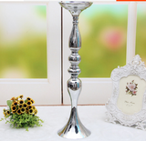 Silver Reversible Wedding Floral Stand & Candle Holder Centerpiece | 6 Pieces