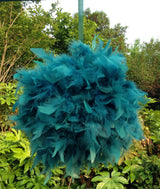 12 Inch Feather Pom Pom Kissing Ball – Wedding & Event Decor | 1 Piece