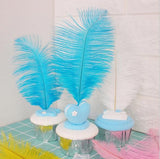 8-10 Inch Ostrich Feathers | 12 Pieces