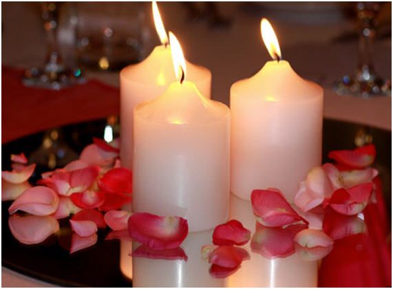 Round Glass Centerpiece Mirrors - 12 pieces