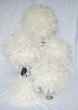 12 Inch Feather Pom Pom Kissing Ball – Wedding & Event Decor | 1 Piece