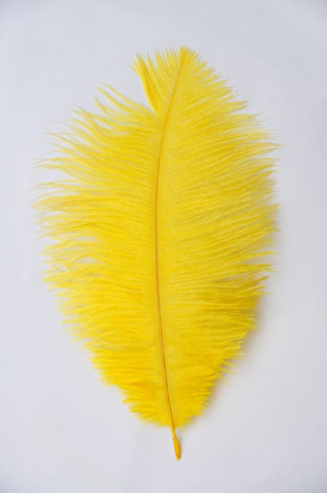 Yellow Ostrich Feathers 18-20 Inches